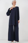 Ayrobin Tunik Pantolon Alt Üst Takım 6712 - Lacivert resmi